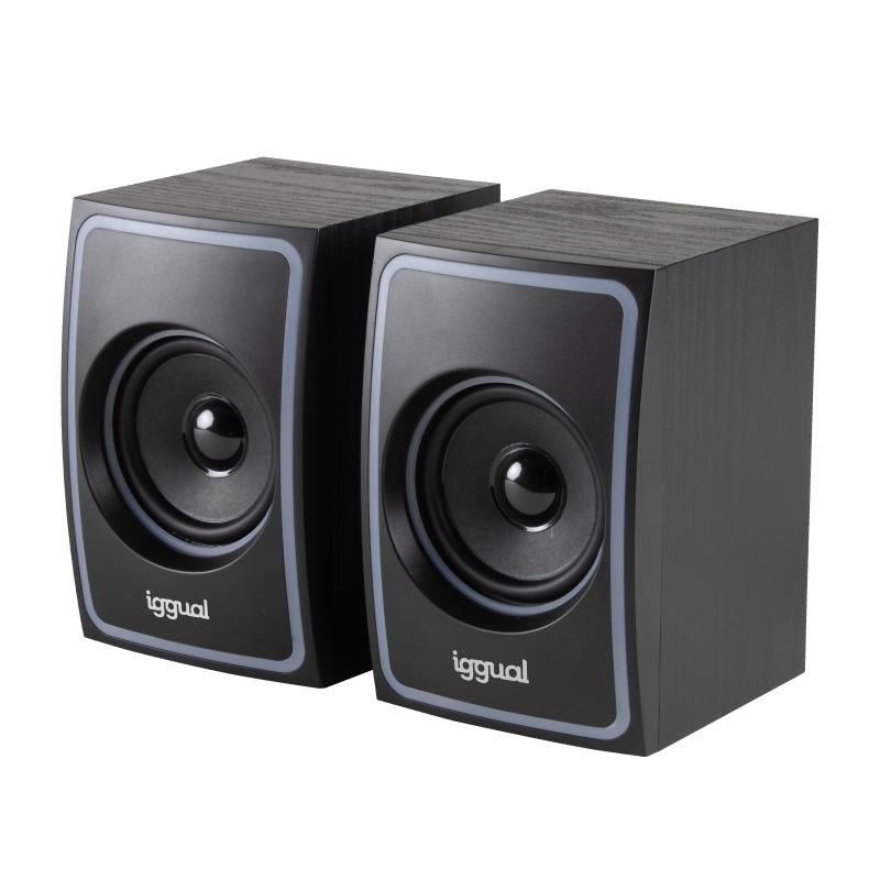 Coluna iggual Altavoces 2.0 10W mini-jack + USB Bluetooth